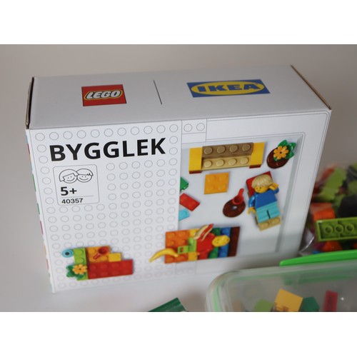 265 - LEGO - Various loose bricks and sealed bricks in poly bags, minifigures and new Lego Ikea 40357