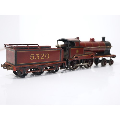 270 - Bing For Bassett-Lowke O Gauge 4-4-0 George The Fifth LMS 5320 Locomotive With six wheeled tender