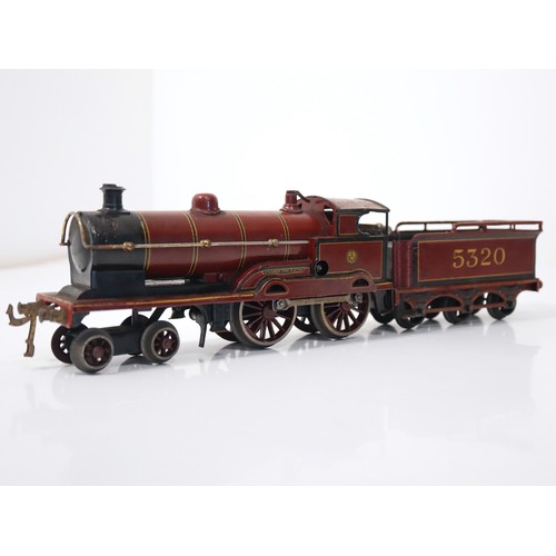 270 - Bing For Bassett-Lowke O Gauge 4-4-0 George The Fifth LMS 5320 Locomotive With six wheeled tender