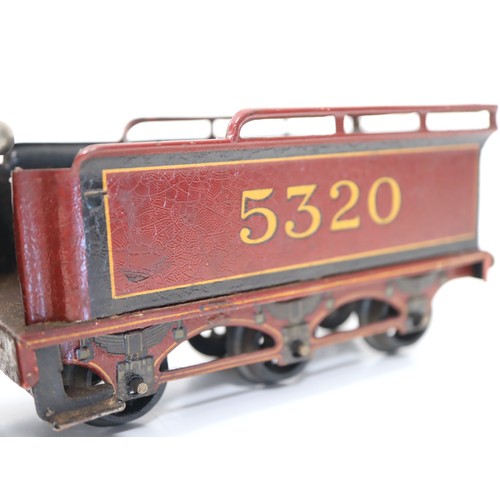 270 - Bing For Bassett-Lowke O Gauge 4-4-0 George The Fifth LMS 5320 Locomotive With six wheeled tender