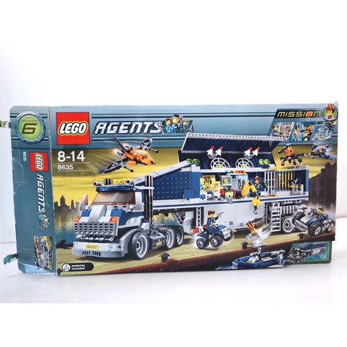 285 - LEGO - 8635 Agents: Mobile Command Center - Boxed part built bags 4-7 still sealed