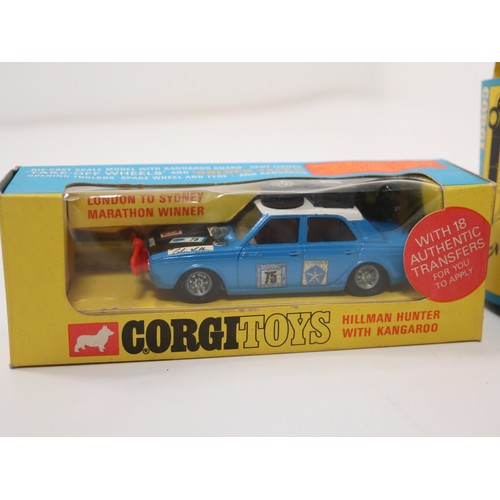 292 - Corgi Toys 302 Hillman Hunter + 499 Citroen Safari 1968 Winter Olympics