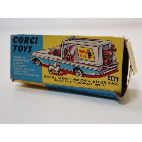 293 - Corgi Toys 486 Kennel Service Wagon + 506 Police 