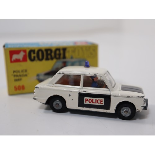 293 - Corgi Toys 486 Kennel Service Wagon + 506 Police 