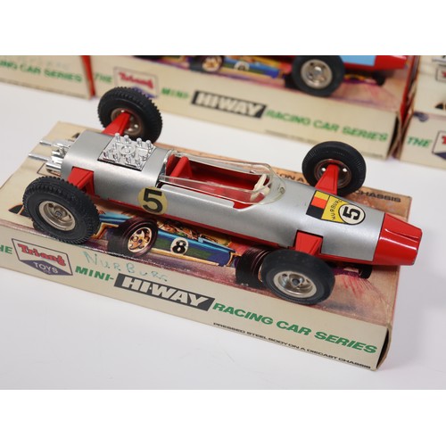 297 - Vintage Boxed Diecast Tri-ang Cars Mini Hi Way Racing Car Series includes Monza, Le Mans, Daytona, N... 