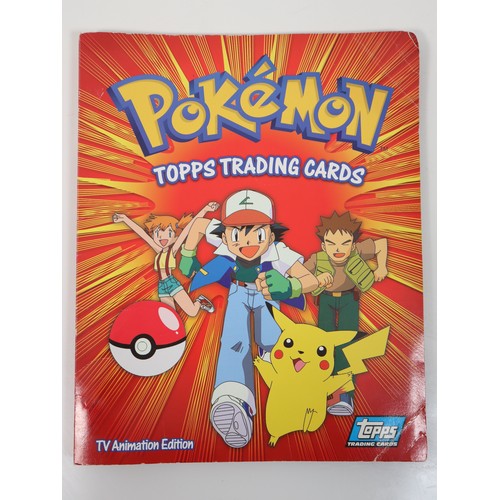 400 - Topps Pokemon TCG Complete Series 1 including doubles in original folder - Cards in excellent to nea... 