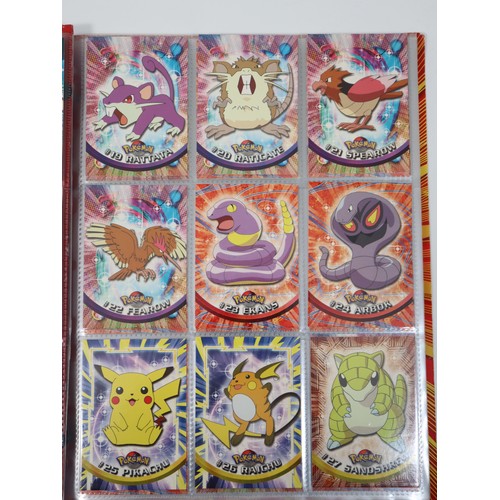 400 - Topps Pokemon TCG Complete Series 1 including doubles in original folder - Cards in excellent to nea... 