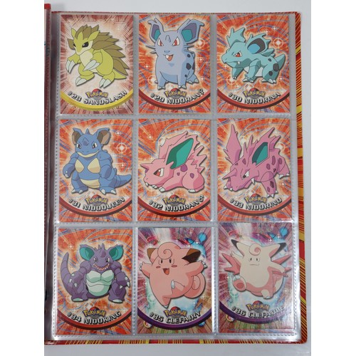 400 - Topps Pokemon TCG Complete Series 1 including doubles in original folder - Cards in excellent to nea... 