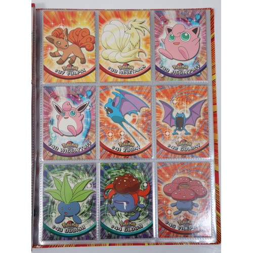 400 - Topps Pokemon TCG Complete Series 1 including doubles in original folder - Cards in excellent to nea... 