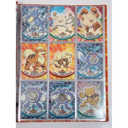 400 - Topps Pokemon TCG Complete Series 1 including doubles in original folder - Cards in excellent to nea... 