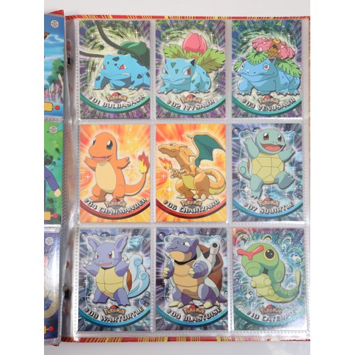 400 - Topps Pokemon TCG Complete Series 1 including doubles in original folder - Cards in excellent to nea... 