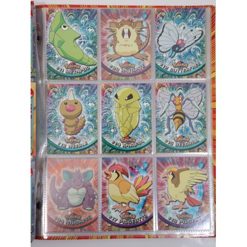 400 - Topps Pokemon TCG Complete Series 1 including doubles in original folder - Cards in excellent to nea... 