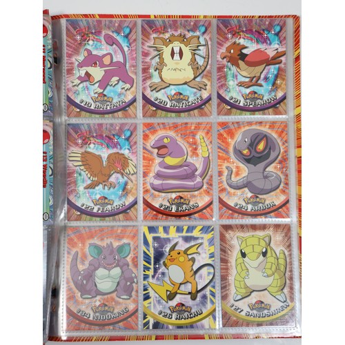 400 - Topps Pokemon TCG Complete Series 1 including doubles in original folder - Cards in excellent to nea... 