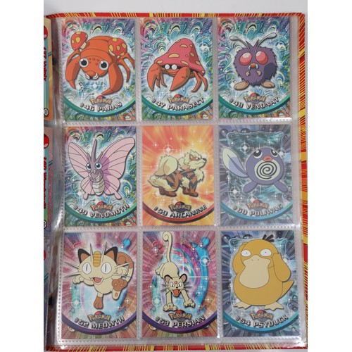 400 - Topps Pokemon TCG Complete Series 1 including doubles in original folder - Cards in excellent to nea... 