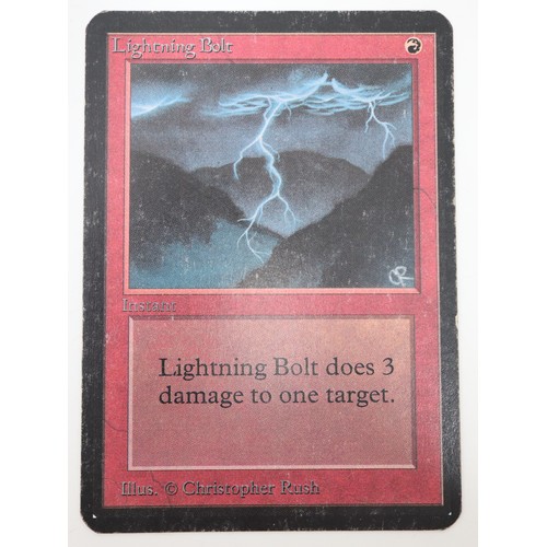 408 - Magic The Gathering TCG - Lightning Bolt - Alpha