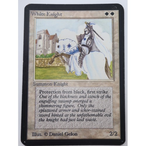 411 - Magic The Gathering TCG - White Knight - Alpha