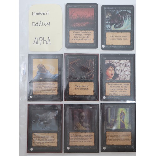 417 - Magic The Gathering TCG - A collection of 62 Alpha Trading cards