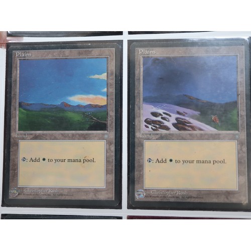 421 - Magic The Gathering TCG - Beta Basic Land Type Forest (4), Island (3), Mountain (3), Plains (5), Swa... 