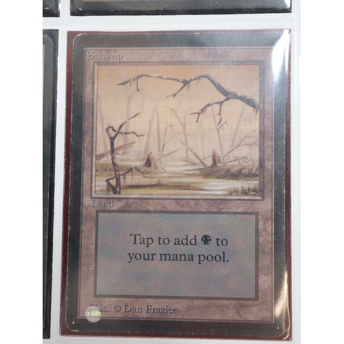 421 - Magic The Gathering TCG - Beta Basic Land Type Forest (4), Island (3), Mountain (3), Plains (5), Swa... 