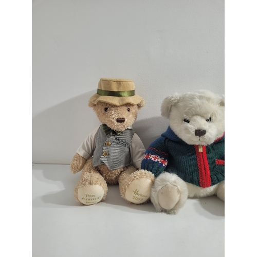 Four collectable Harrods Teddy Bears including The Annual bear