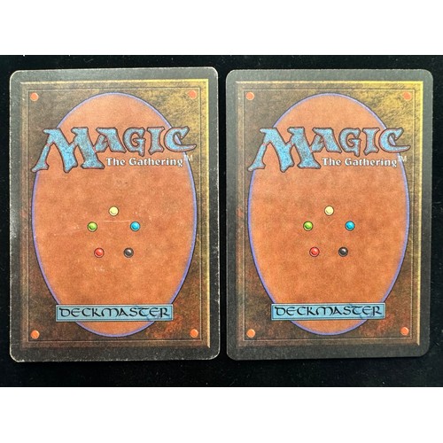 12 - Magic the Gathering: A pair of Tropical Island (Revised) Dual Lands - Good - Very Good Condition