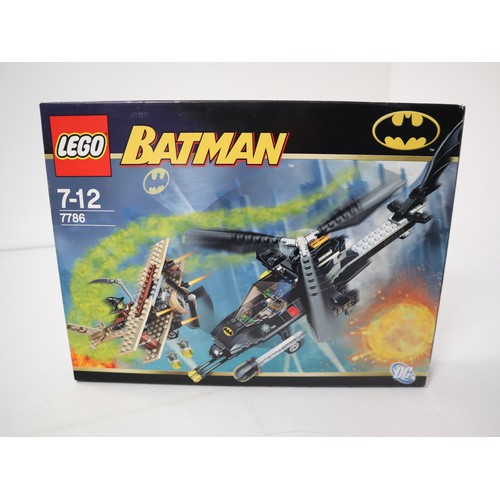 198 - Lego Batman 7786 - The Batcopter The Chase for Scarecrow - Boxed with minifigures & instructions