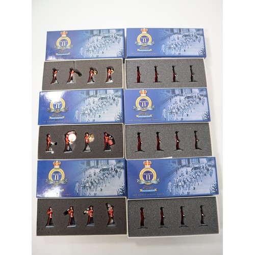 Britains Band of the Lifeguards Set 1-3 40300, 40301, 40302 + The Queen's Waterboatmen 40263 (3) - boxed Complete