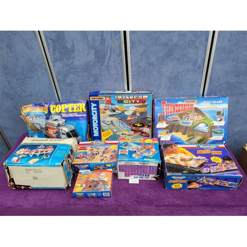 Collection of boxed toys from the 90s and early 2000s including ...