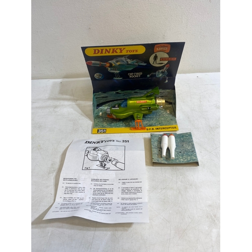 Dinky Toys U.f.o. 351 Interceptor Plastic Missile - Hand Painted Red