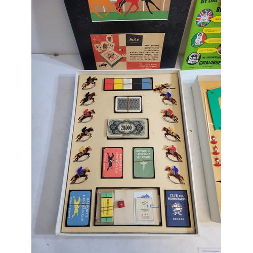Vintage Ascot Board Game and Subbuteo International Table Rugby.