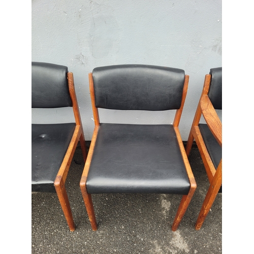 512 - Set of 4 Bramin Danish Dining chairs Designed by H.W Klein