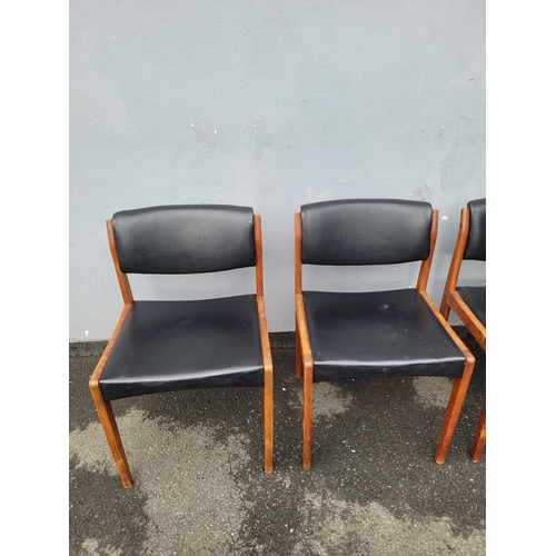512 - Set of 4 Bramin Danish Dining chairs Designed by H.W Klein