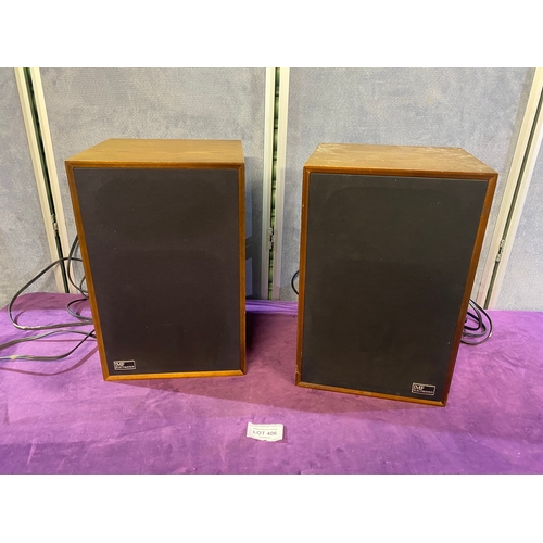 406 - A Pair of IMF electronics super compact loud speakers Serial Number 43201 matching pair