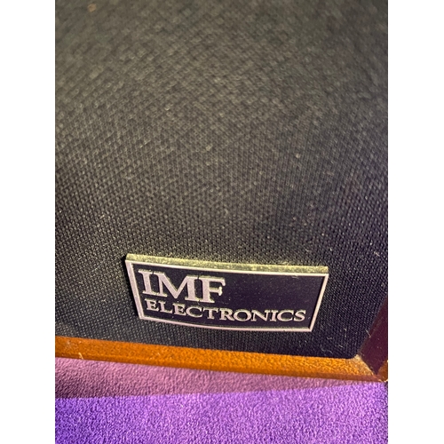 406 - A Pair of IMF electronics super compact loud speakers Serial Number 43201 matching pair