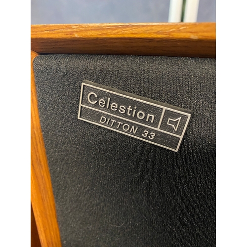 408 - A Pair of Celestion Ditton 33 speakers Serial Number 290296