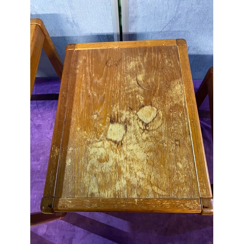 514 - A Mid Century Danish Set of three nesting tables