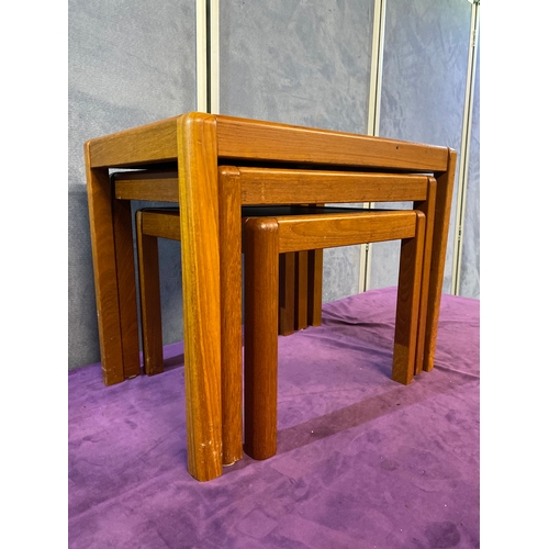 514 - A Mid Century Danish Set of three nesting tables