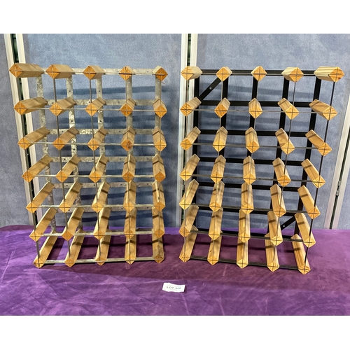 420 - Two 24 slot Wine racks
