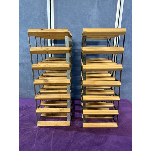 420 - Two 24 slot Wine racks