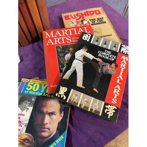 425 - A Collection of The Second Great War Hammerton books and Various Martial arts magazines.
