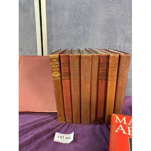 425 - A Collection of The Second Great War Hammerton books and Various Martial arts magazines.