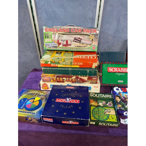 429 - Large Quantity of Various Board games includes Mouse Trap, Scrabble, Cluedo etc