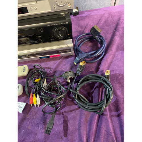 434 - Sony video cassette recorder SLV-SE730G, Sony Video cassette recorder SLV-E720UX and Sony DVD record... 