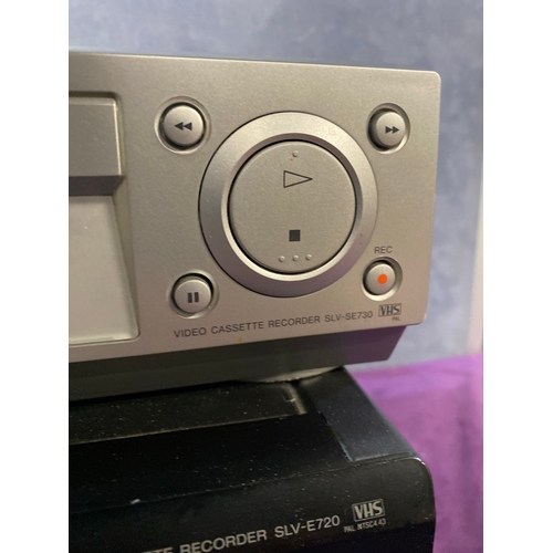 434 - Sony video cassette recorder SLV-SE730G, Sony Video cassette recorder SLV-E720UX and Sony DVD record... 