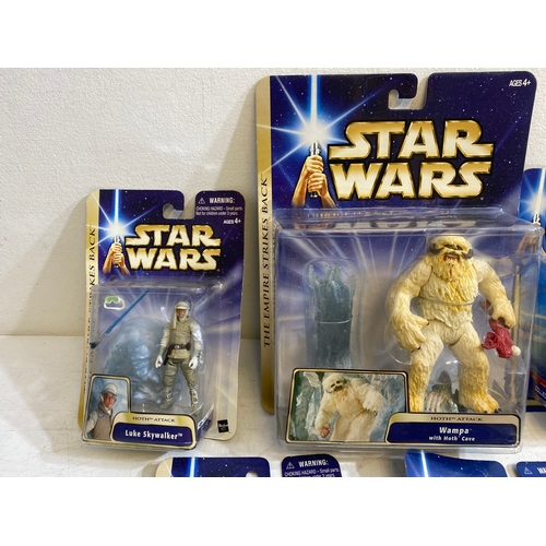 205 - Star Wars  - Empire Strikes Back - Sealed Figure assortment including, Hoth attack - Luke Skywalker,... 