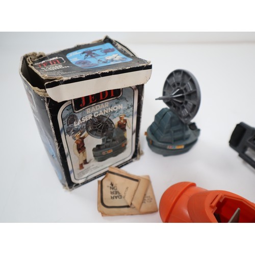 221 - Kenner / Palitoy Star Wars includes Radar laser Canon Boxed, One Man Sail Skiff Boxed, Open Belly Ta... 