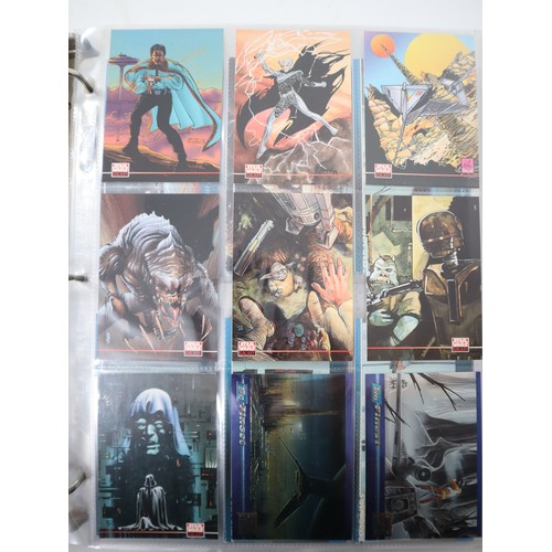 223 - Star Wars Topps Widevision Collectable Cards within binders includes what appears to be complete set... 