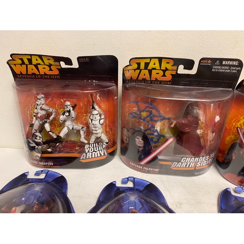 246 - 18 x Star Wars Revenge of the Sith sealed figure packs