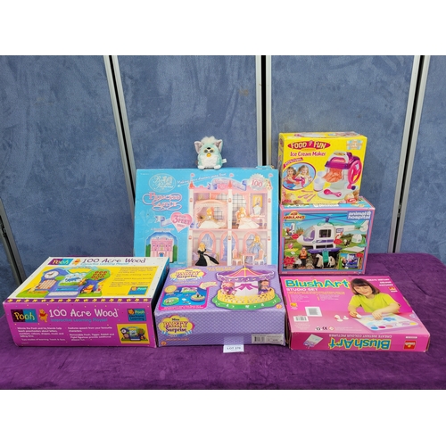 Collection of Boxed Playsets from the 90s and early 200s including Rose princess 'Princess castle'