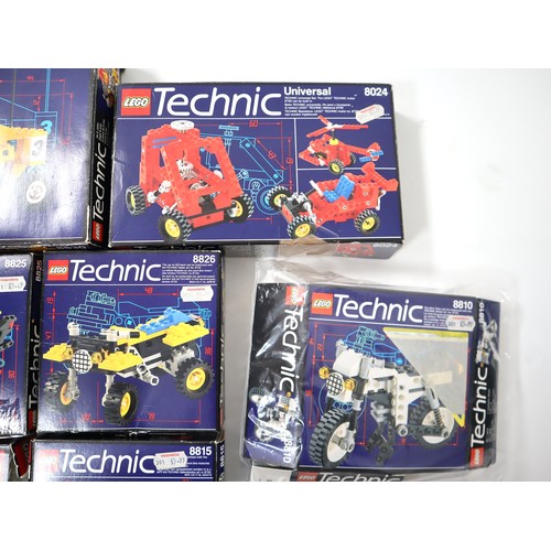 291 - Lego Technic - A collection of 1980/90's sets including 8830 Rally 6-Wheeler, 8815, 8826, 8024, , 19... 